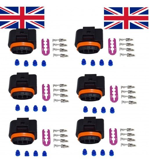 VW AUDI R8 TFSI Ignition Coil Coilpack Connector Set With Terminals